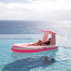 57804  PINK PARADISE BOAT FLOAT 2.44mx1.19x97cm